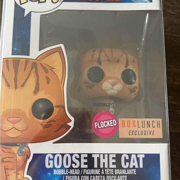 Marvel Other - Funko Orange Goose the Cat Flocked Pop! Vinyl bobble head box lunch exclusive